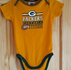 18 Month Old Packers Football Team Onsie